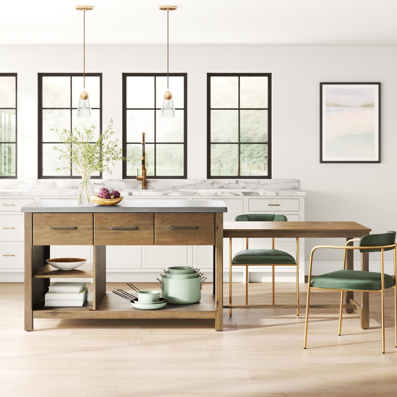 Drop Leaf Kitchen Island