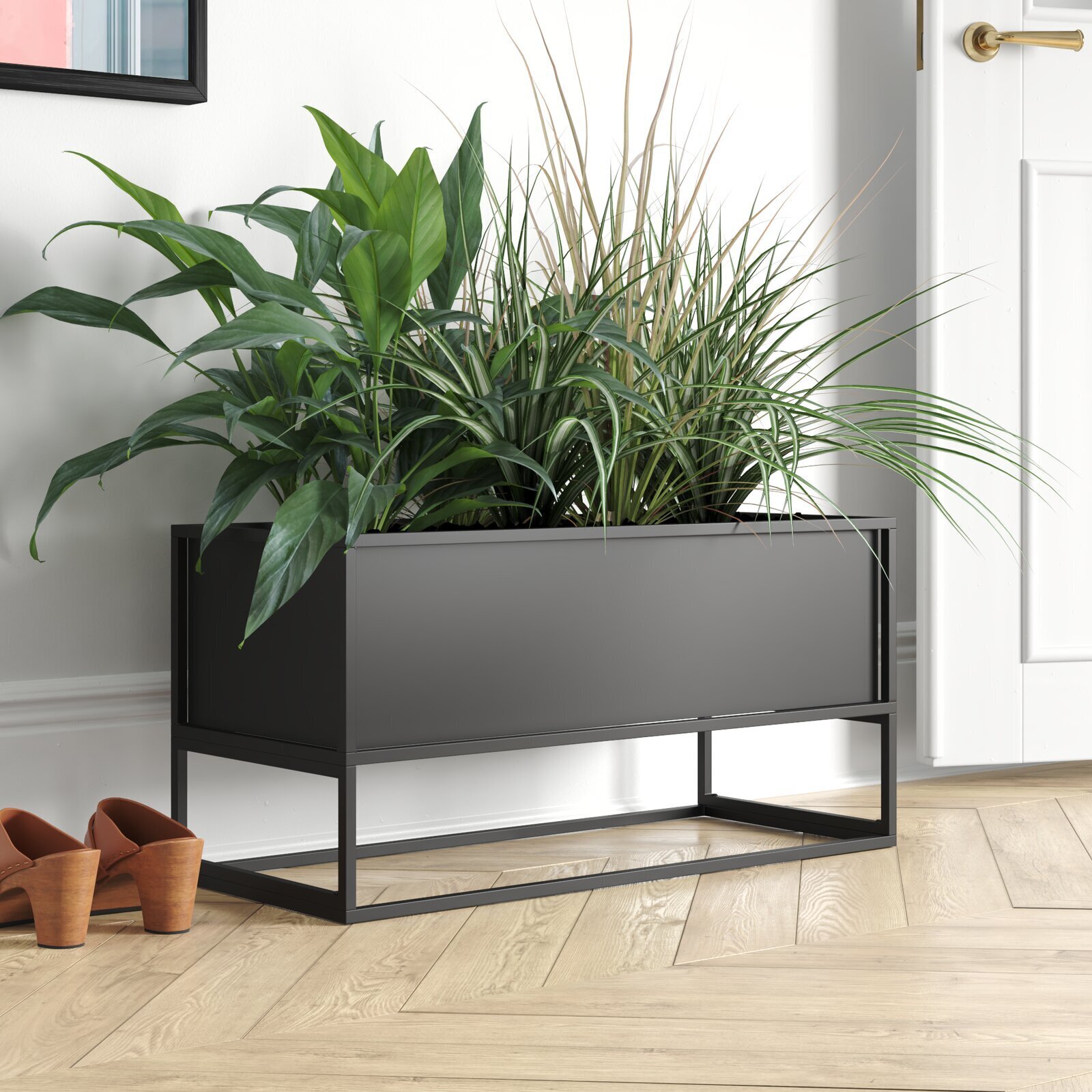 Large Indoor Planter Box With Legs 