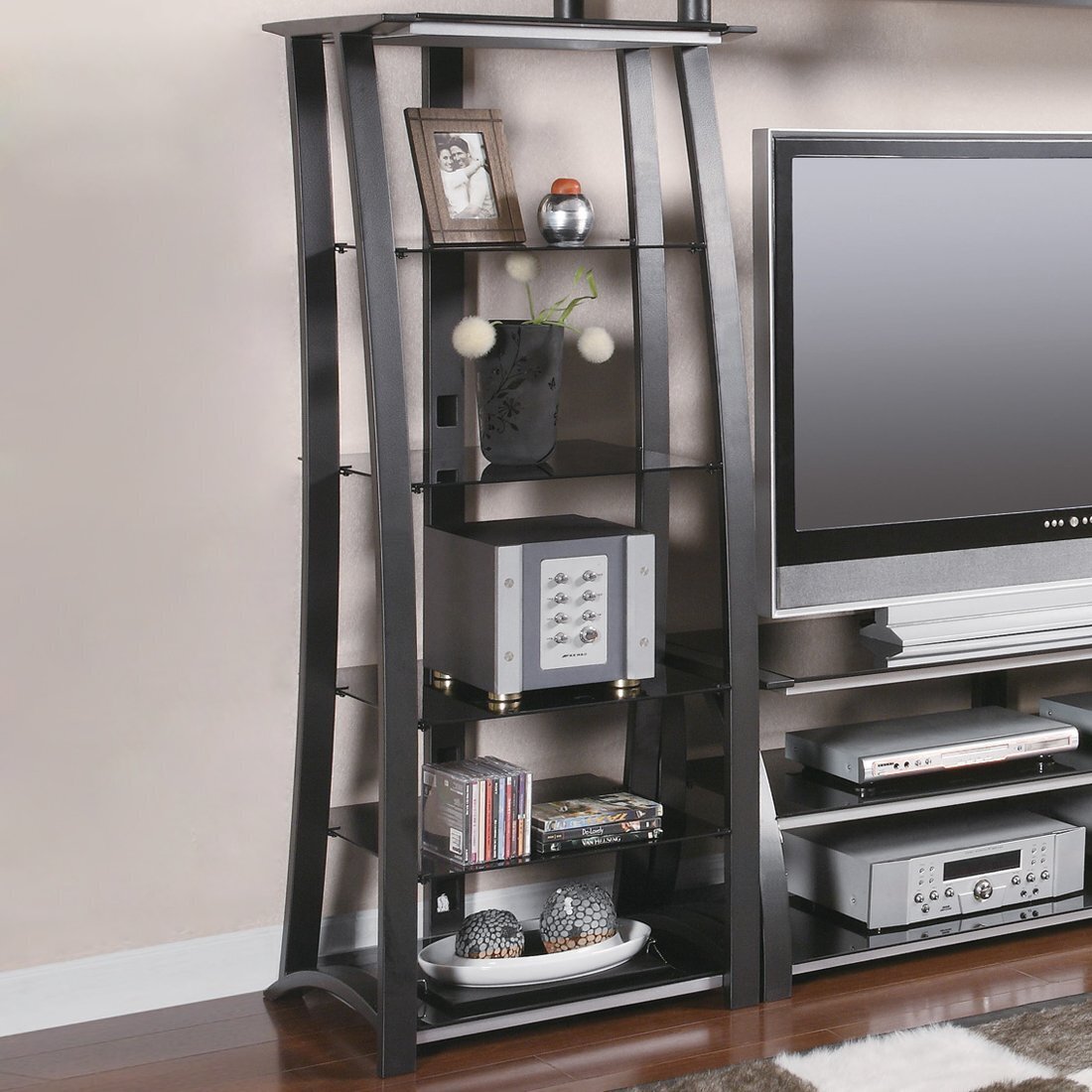 Metal Multi Shelf Mutlimedia CD/DVD Storage Unit 