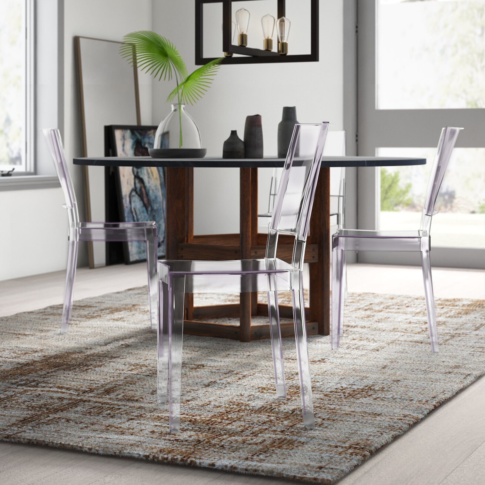 Minimalist Clear Acrylic Dining Chairs