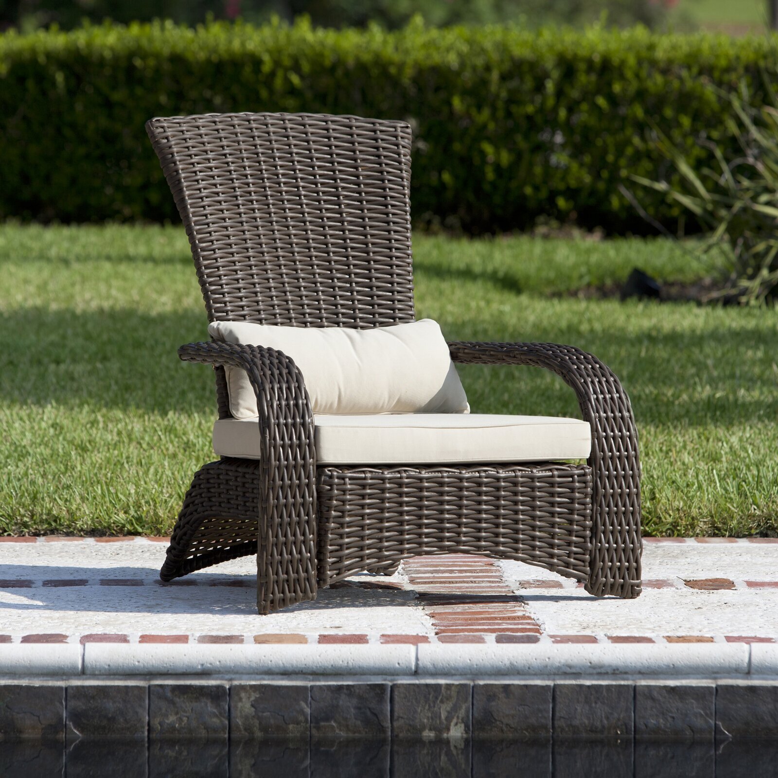 Mocha High Back Patio Chair
