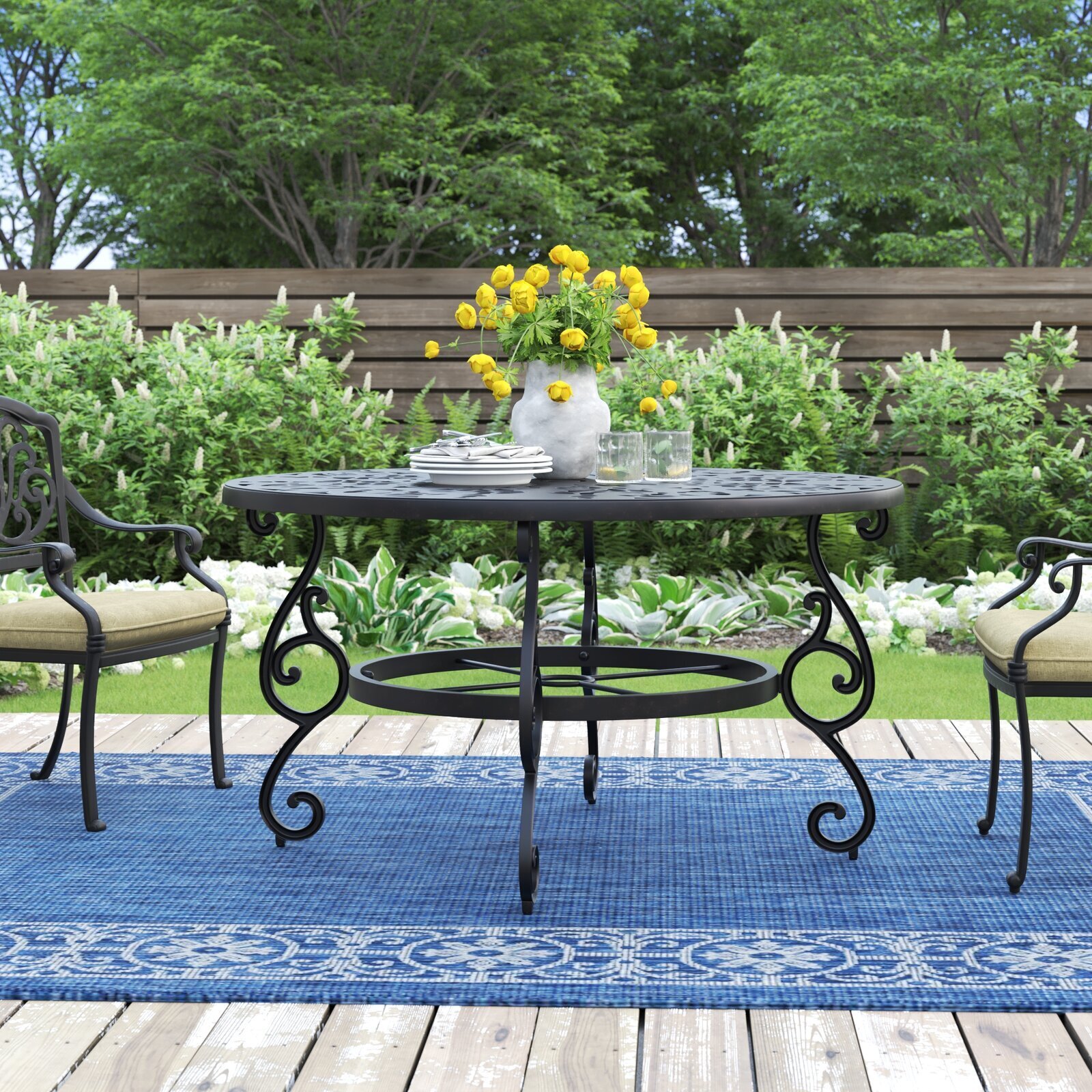Mosaic Large Round Patio Table