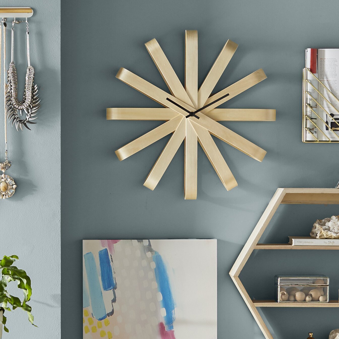Non Ticking Ribbon Wall Clock 
