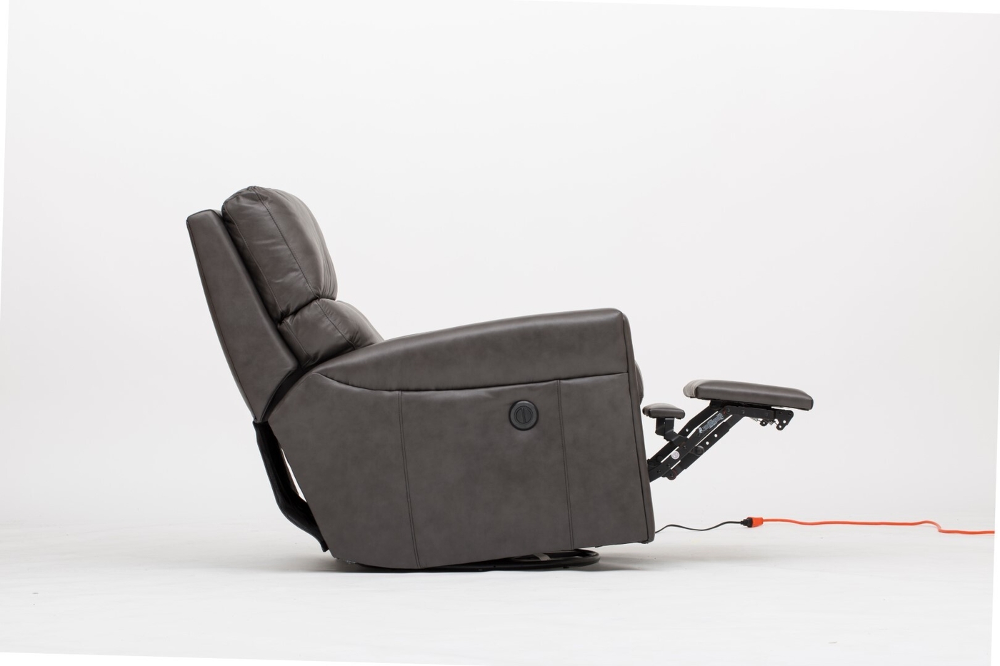 Power leather recliner