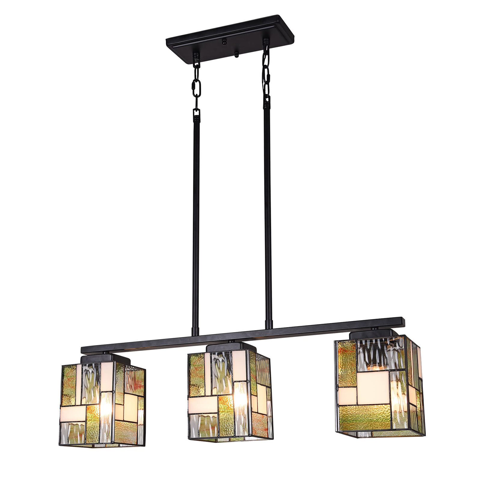 Rectangle Stained Glass Light