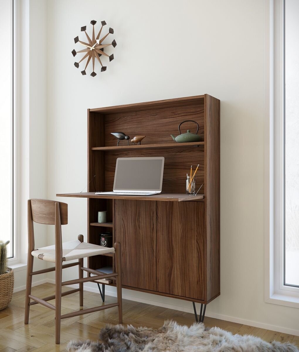 Secretary Style Computer Desk