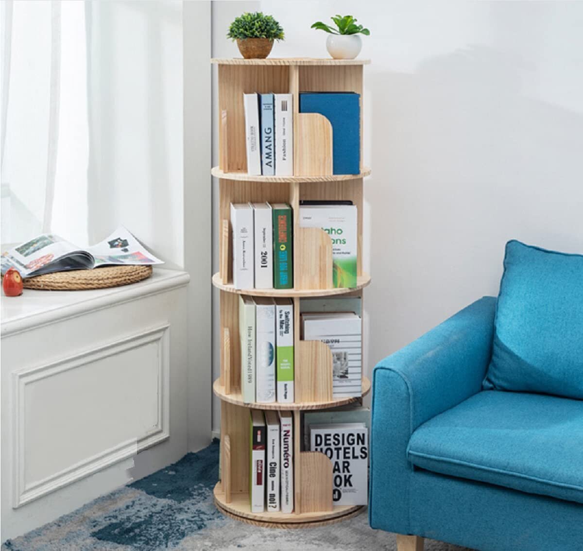 Solid Wood Kids Corner Bookshelf