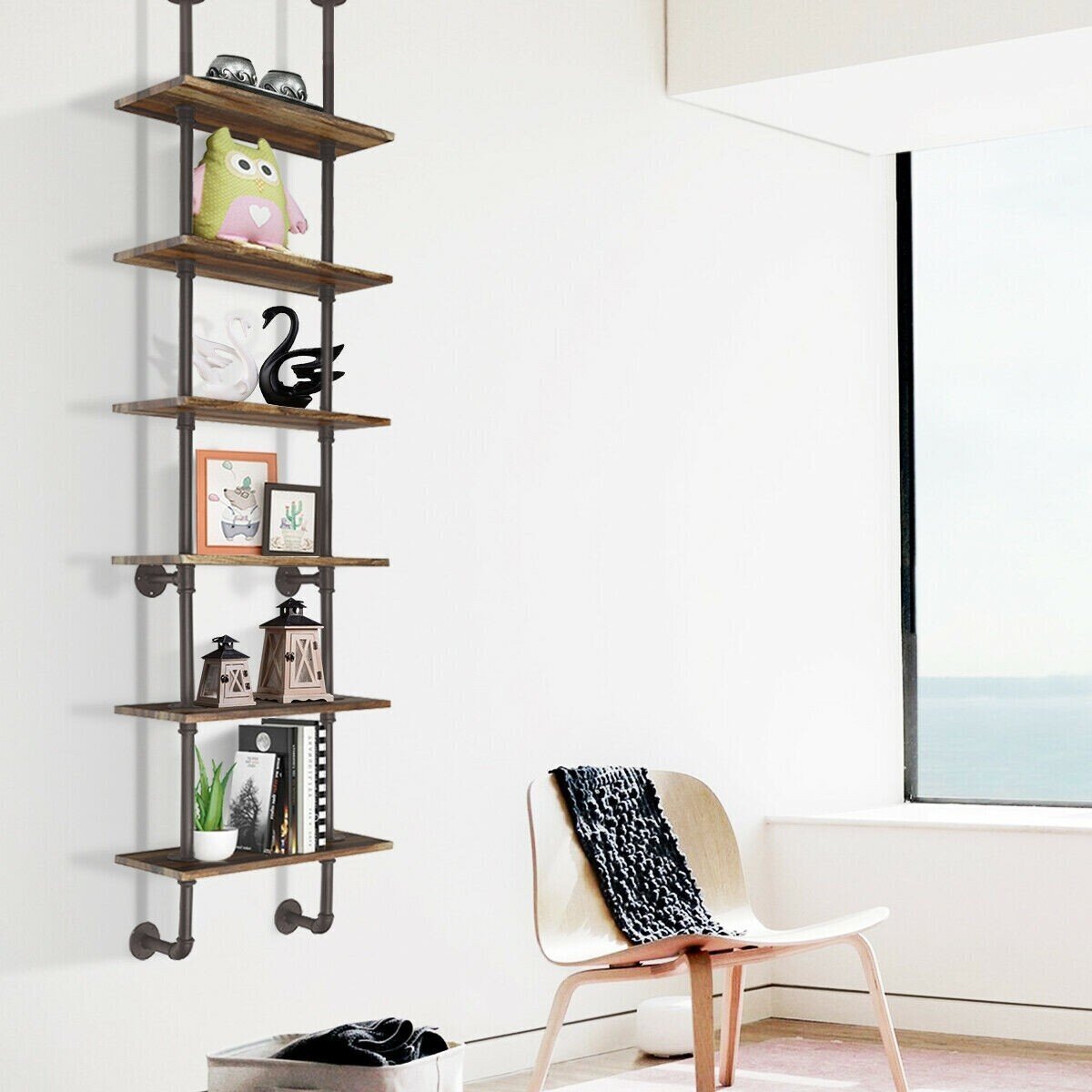 Steam Punk Wall Mounted Bookshelves