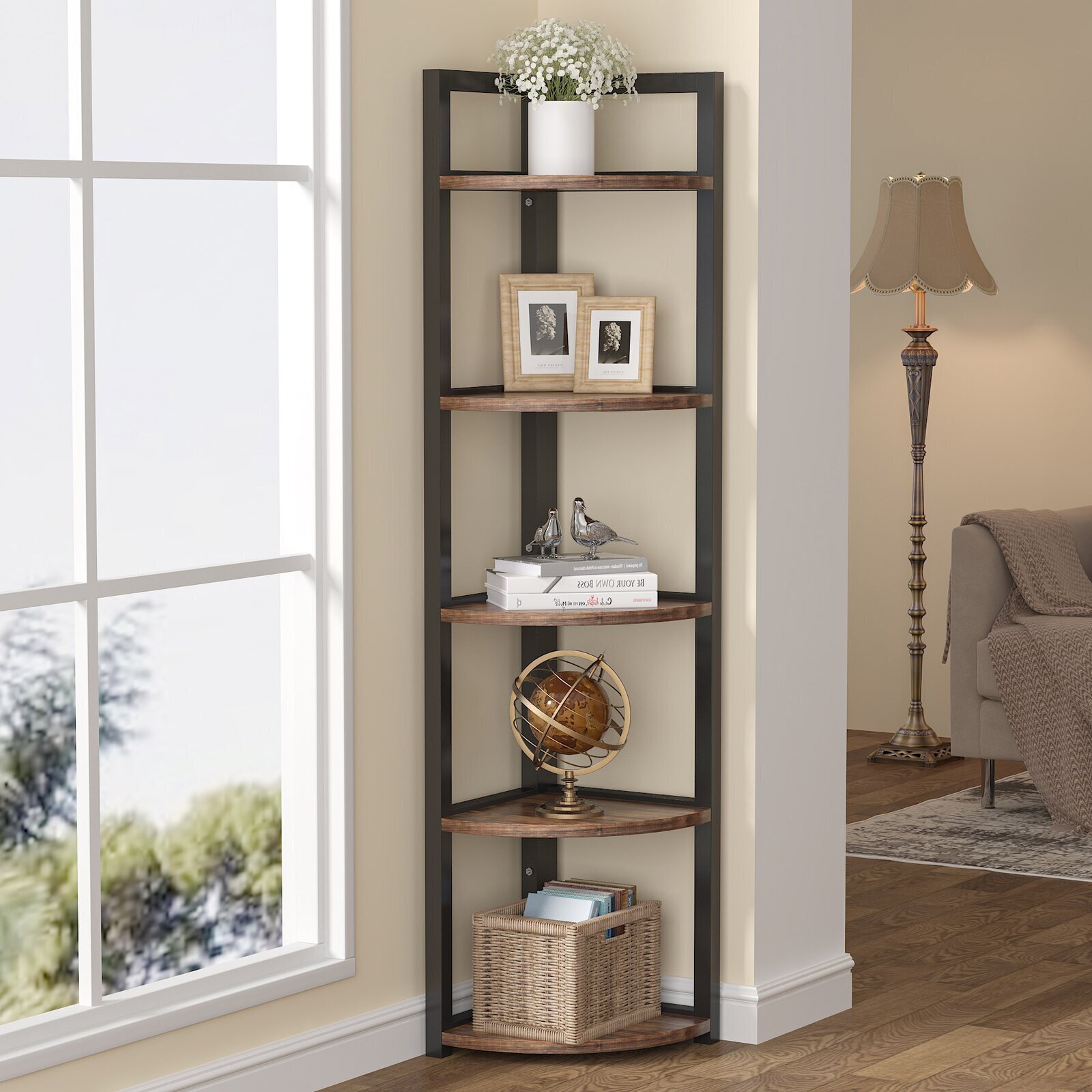 Steel and Wood Shelf
