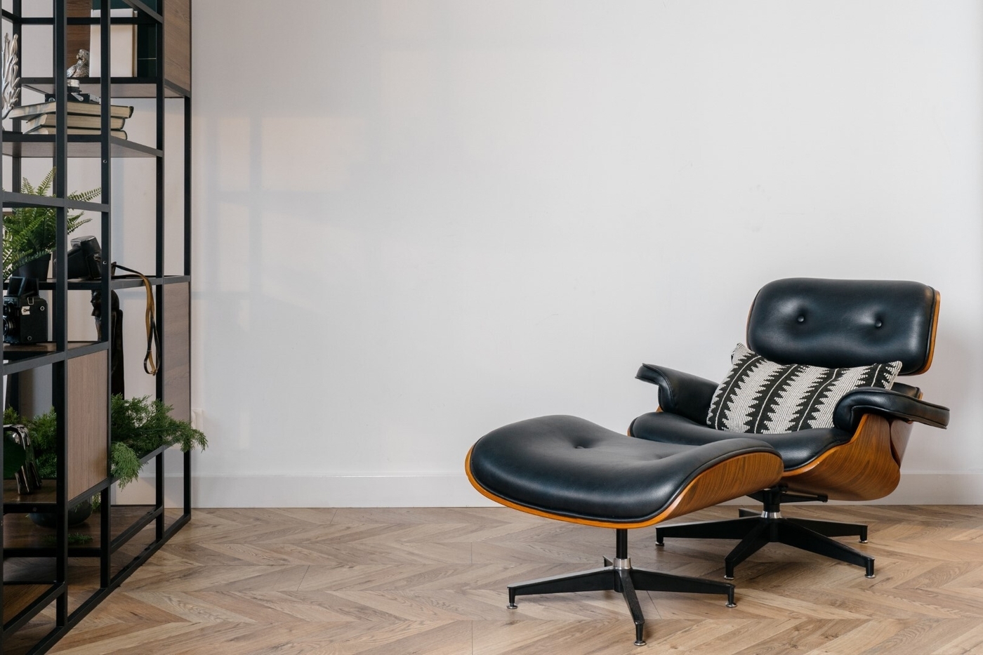 Swivel recliner in home office