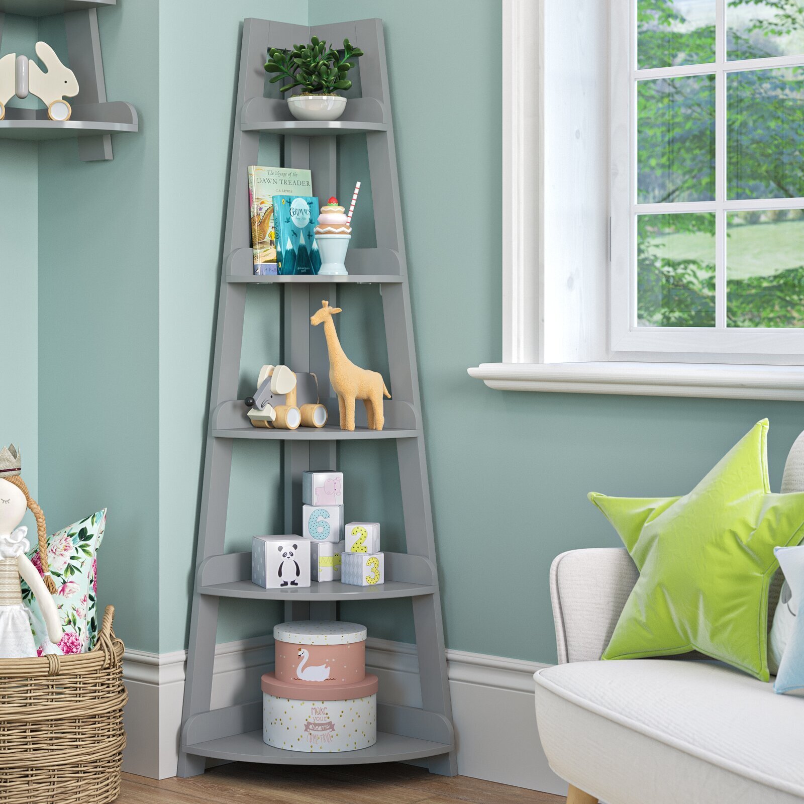 Tall Kids Corner Bookcase