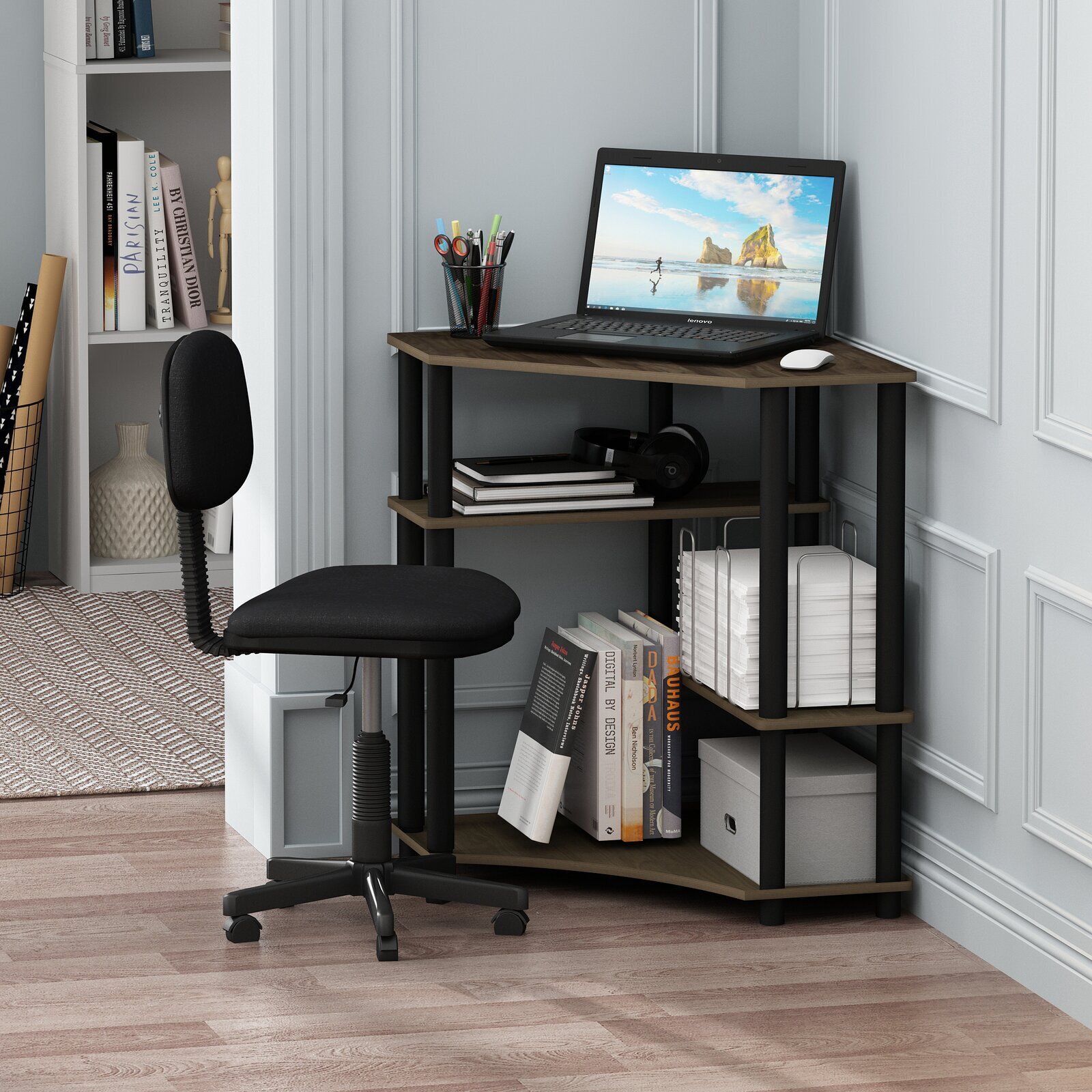 Tiered Corner Desk