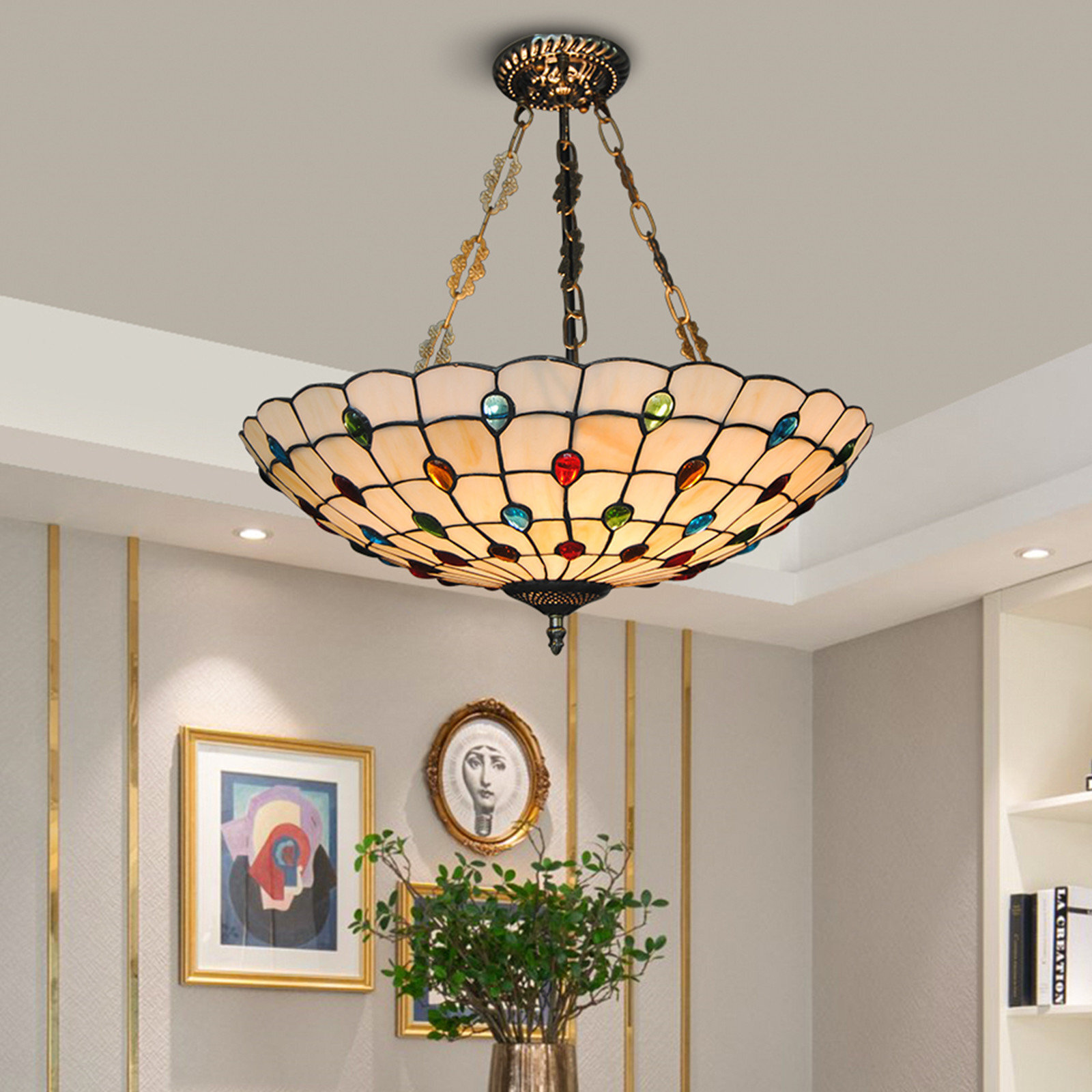 Stained Glass Pendant Light