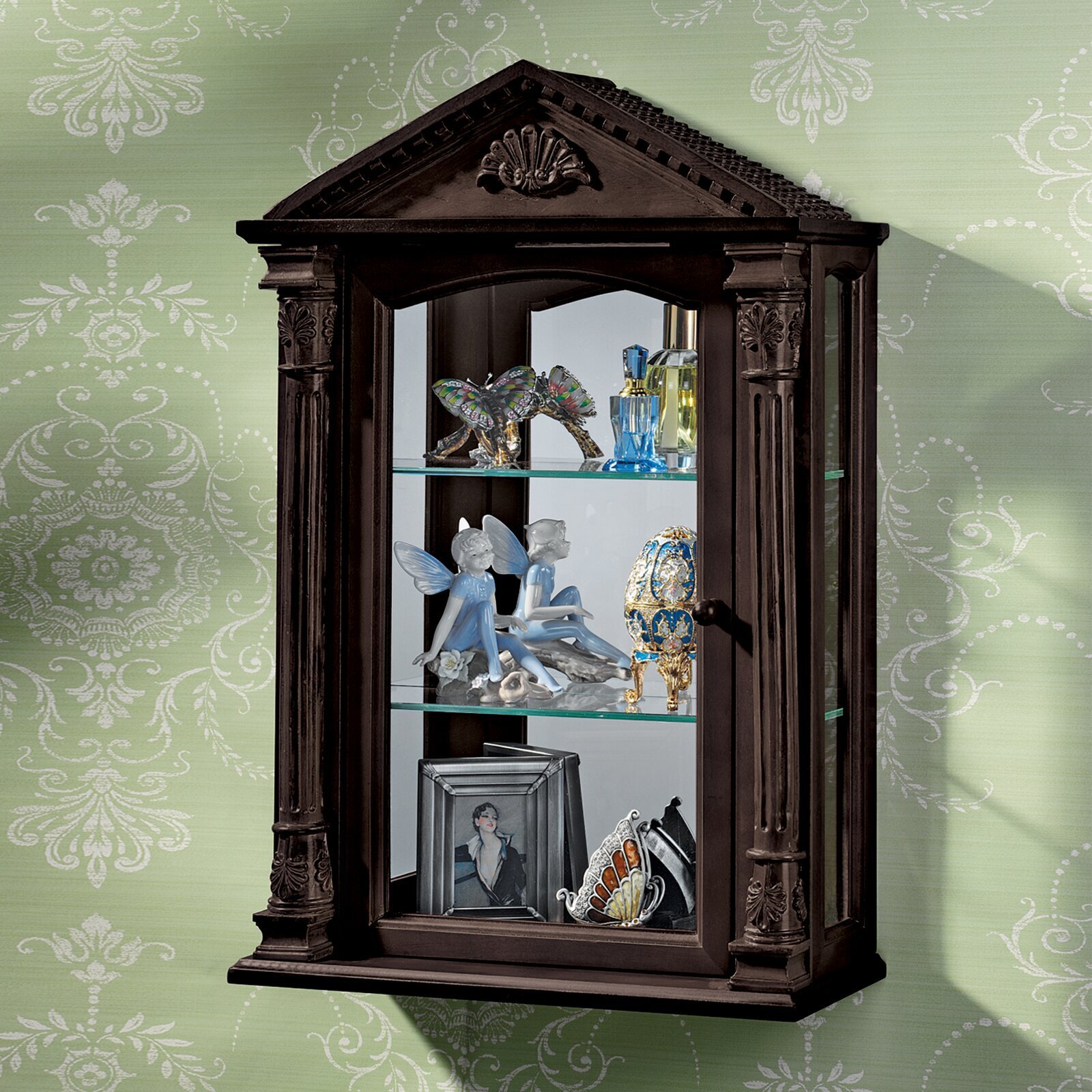 Walnut Curio Cabinet 