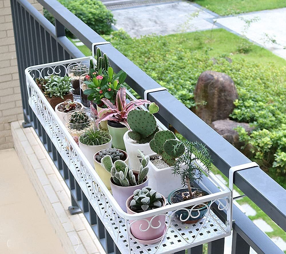 Wide Iron Planter Box