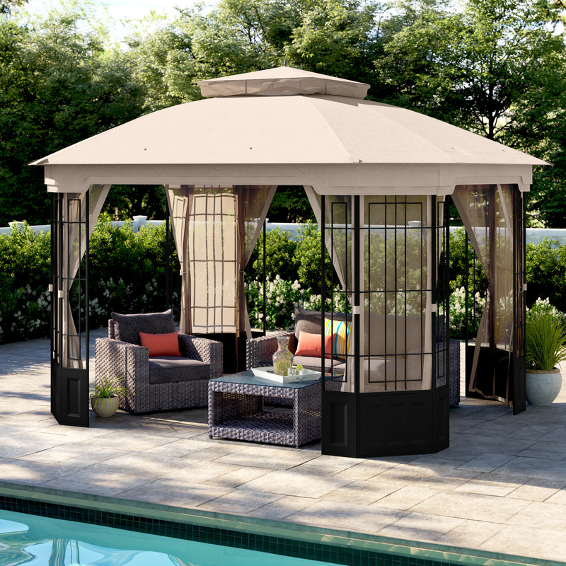 Winterstown 11 Ft. W x 13 Ft. D Steel Patio Gazebo