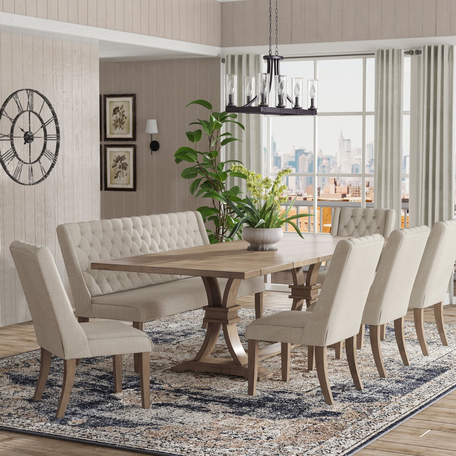 Fancy Extendable Fashionable Farmhouse Set
