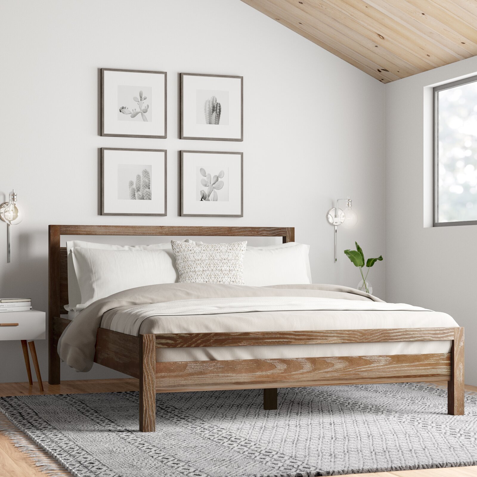 Solid Pine Wood Bedroom Set