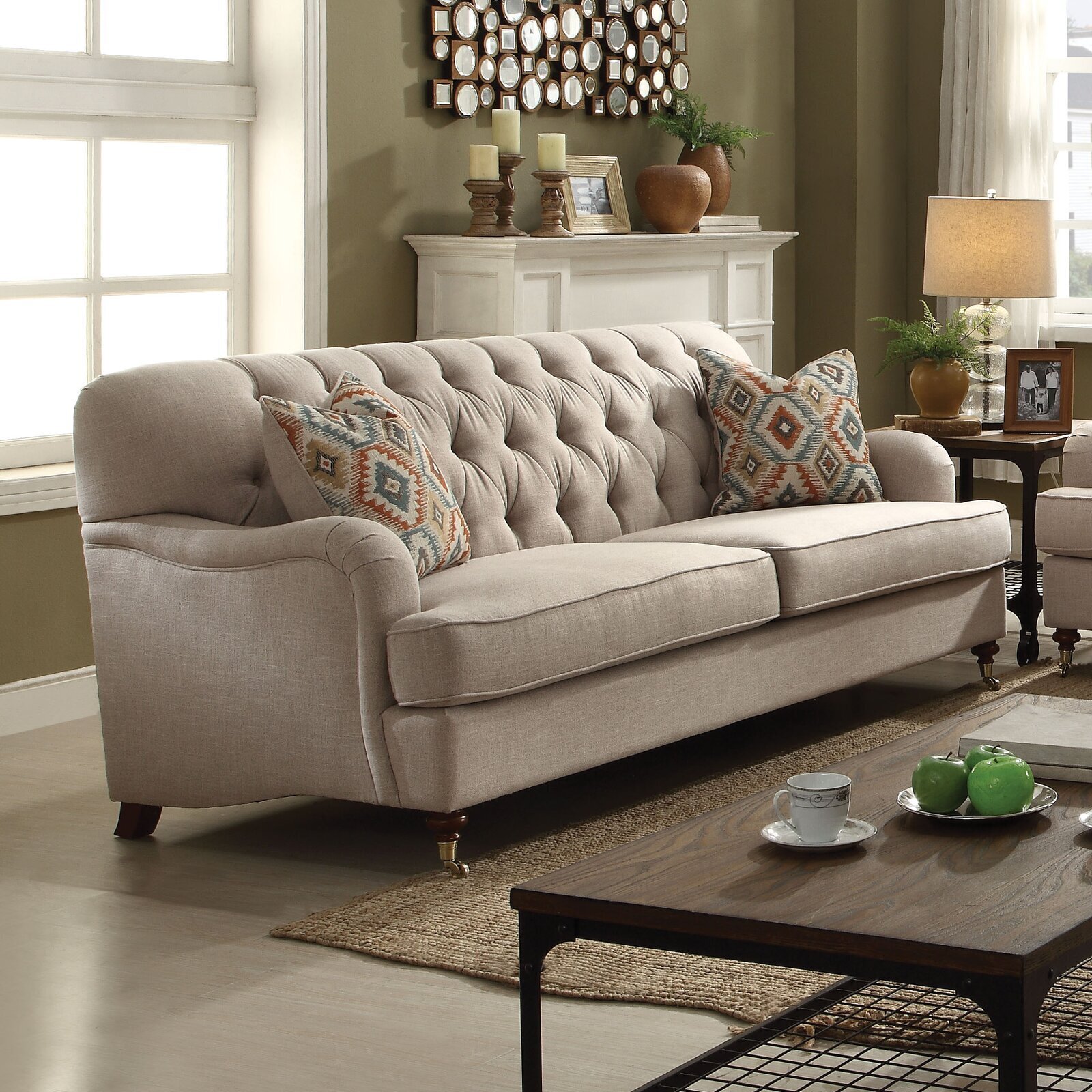 Wide English Style Sofa