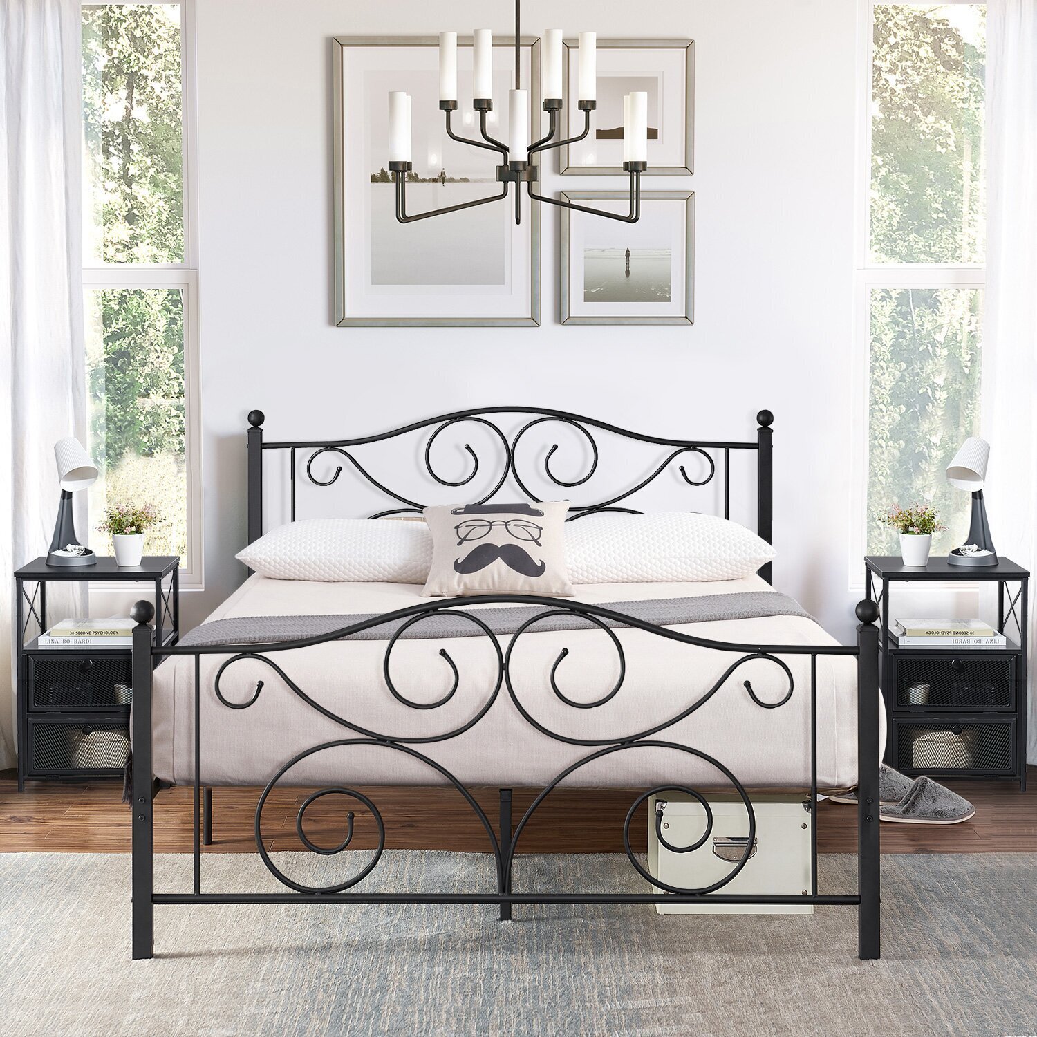 Black Victorian Bedroom Set 