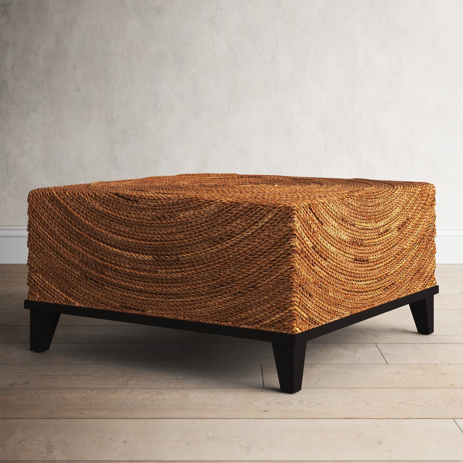 Block style Wicker Coffee Table