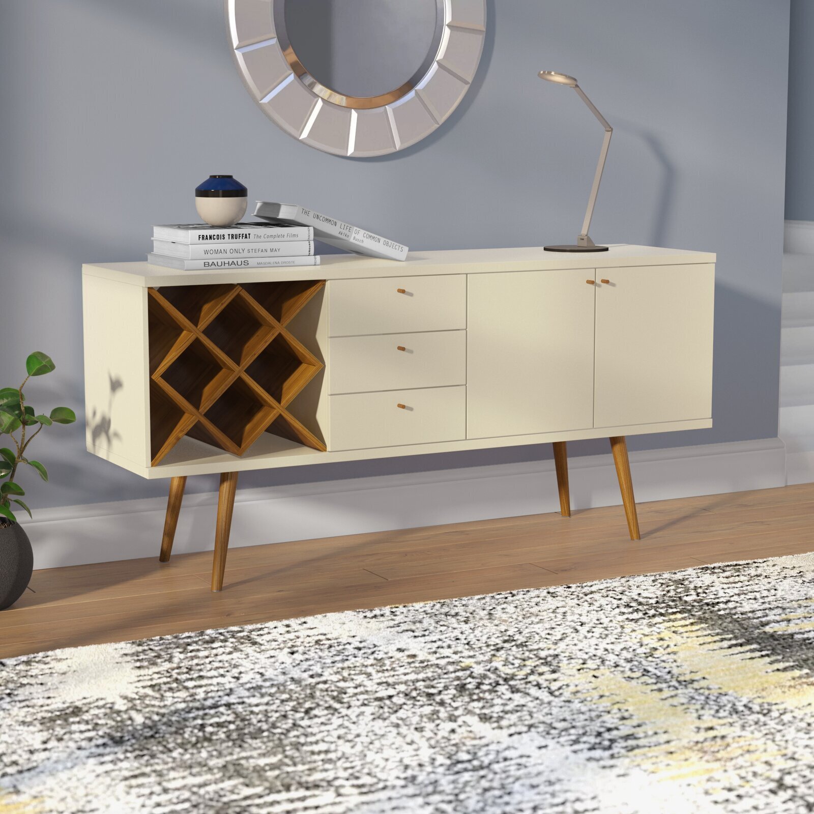 Buffet Cabinet With Wine Rack