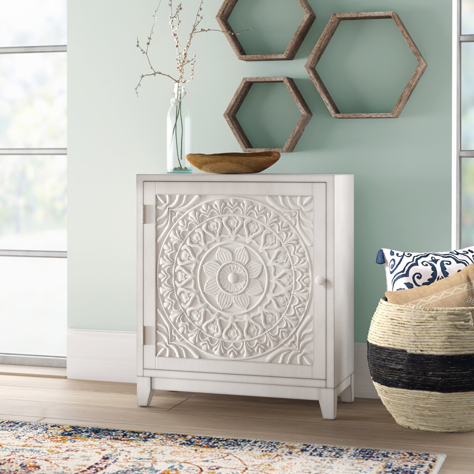 Carved Moroccan Style Cabinet