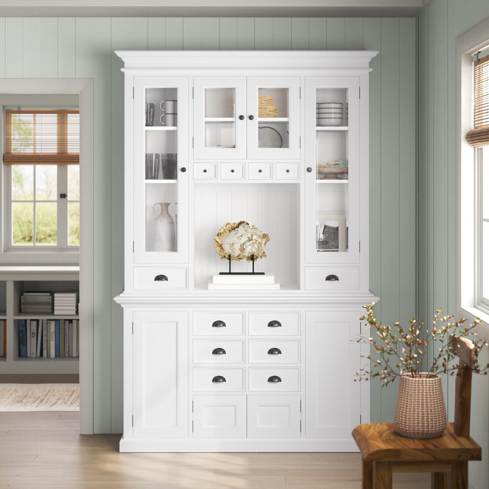 China Cabinet With Drawers and Cabinets