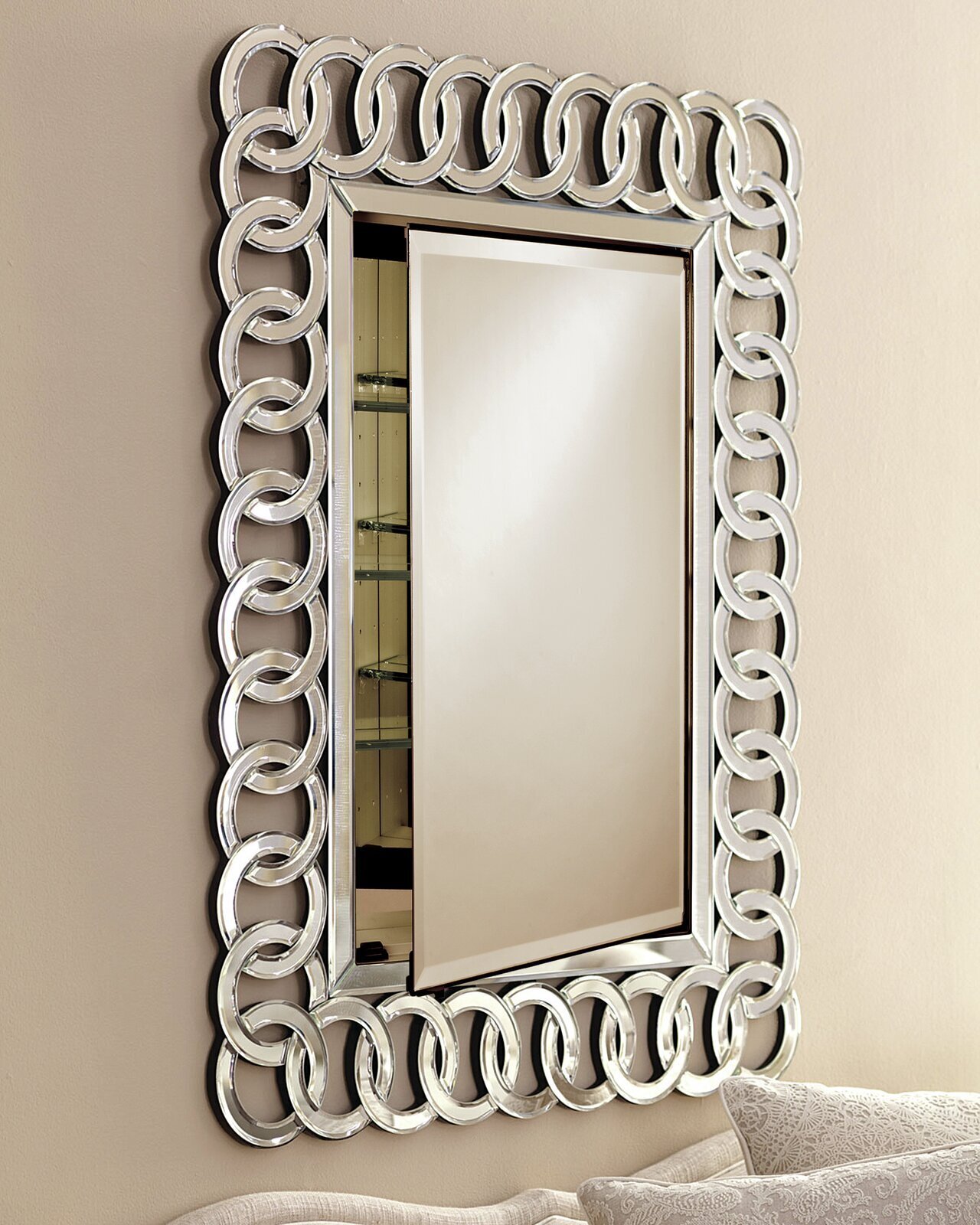 Circle Framed Recessed Medicine Cabinet