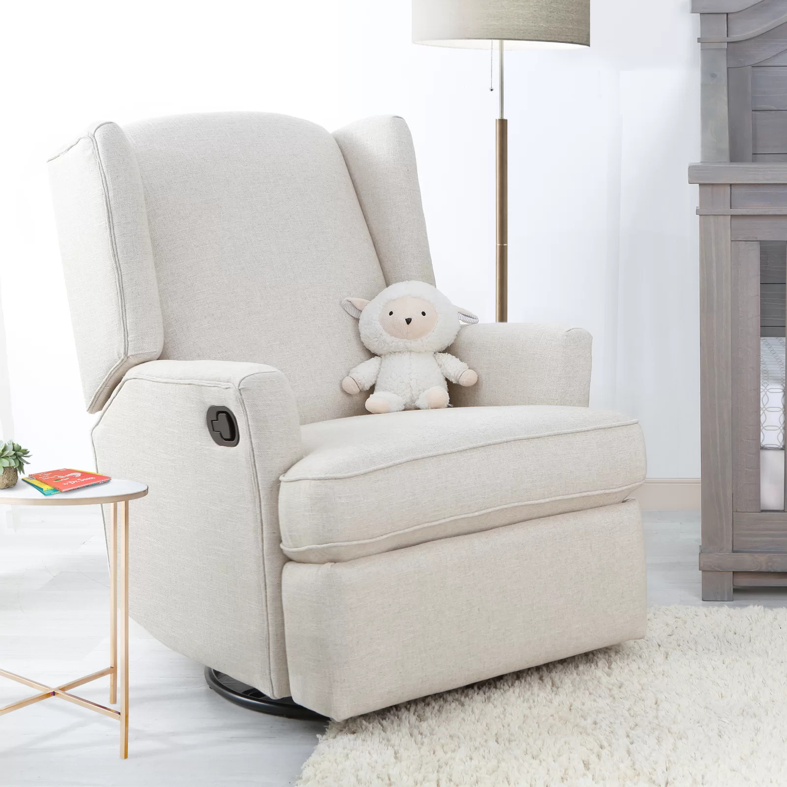 Classic Modern Swivel Recliner 