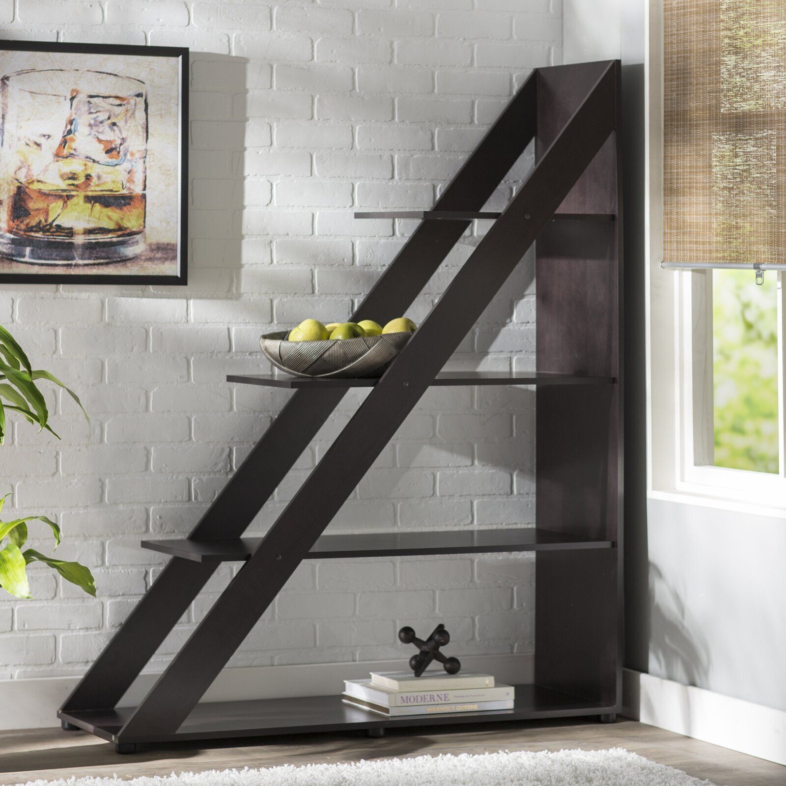 Corner Accent Shelf Unit