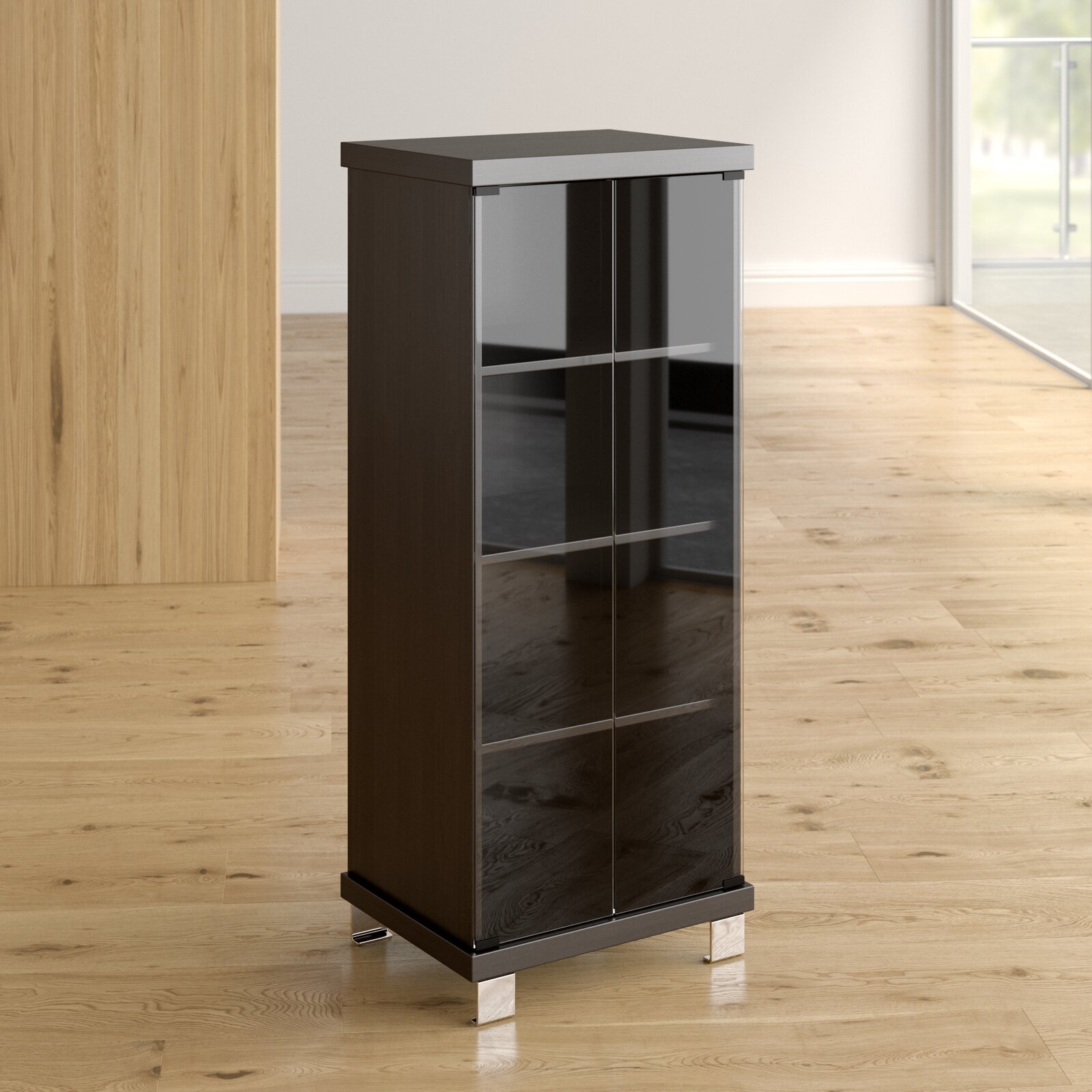 DVD Cabinet With Glass fronted Doors