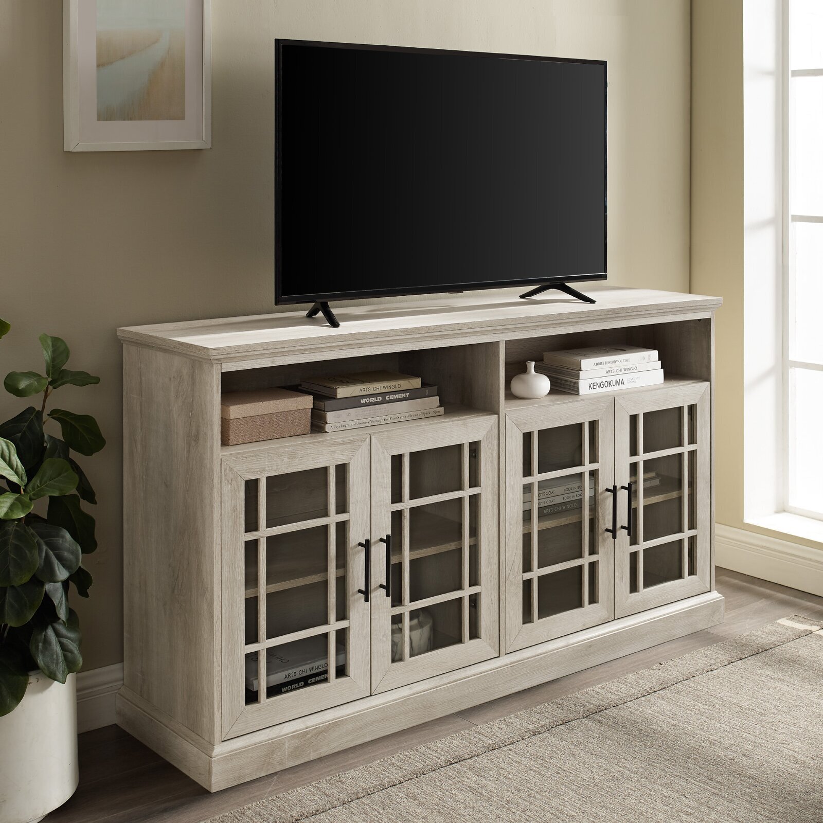 Farmhouse style Tall TV Stand