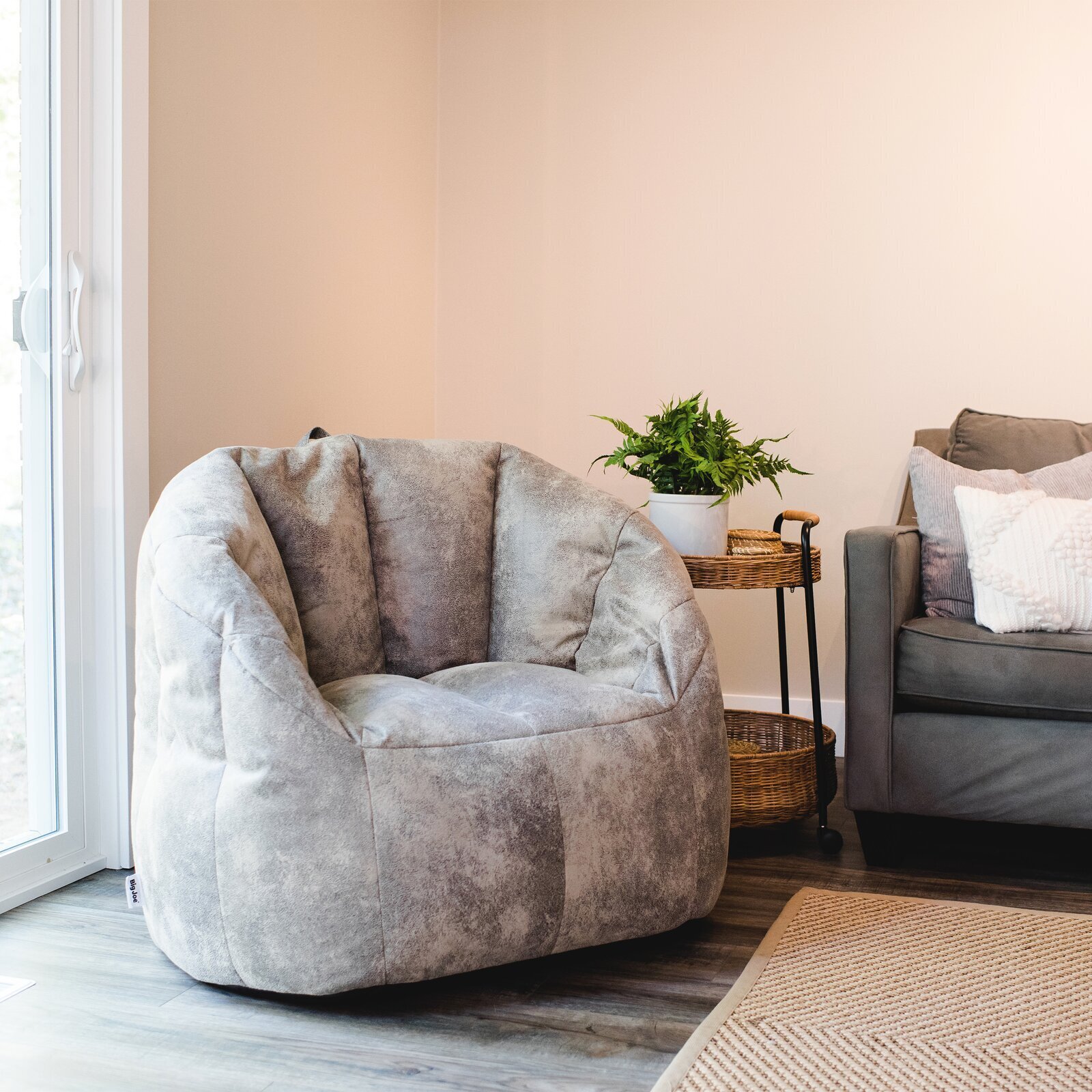 Faux Leather Luxury Bean Bag for Adults
