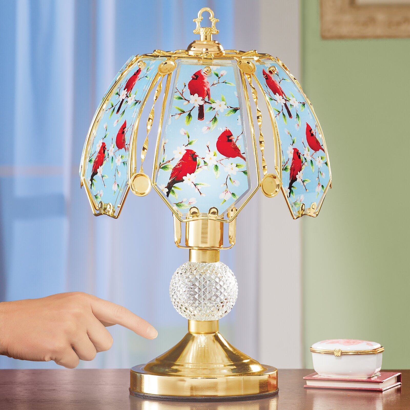 Flowering Magnolias Touch Lamp