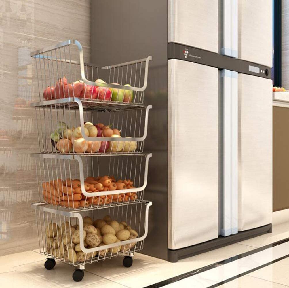 Fruit & veggies stainless steel cart