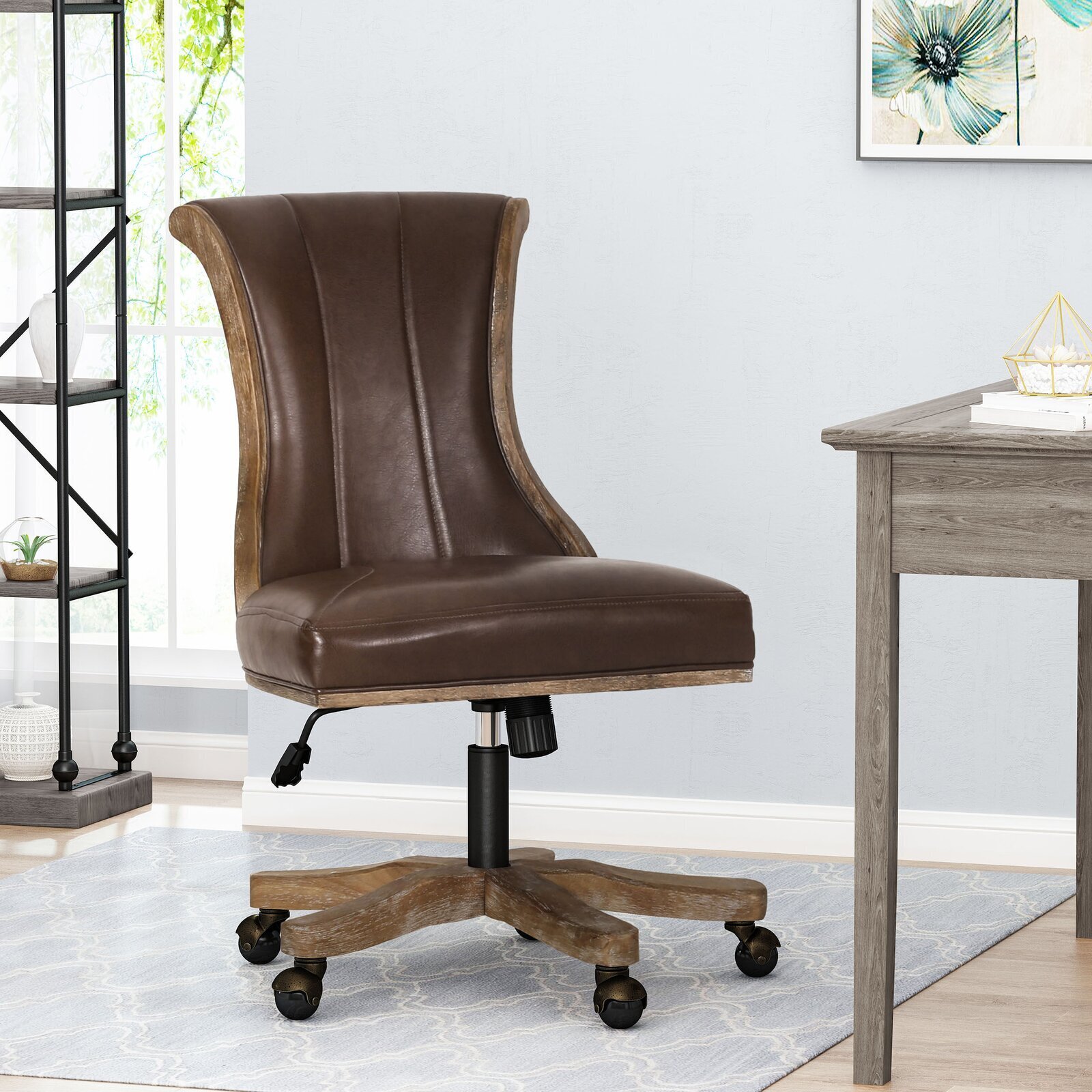 Fully Upholstered Swivel Chair
