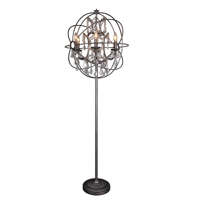 Globe style Floor Standing Chandelier
