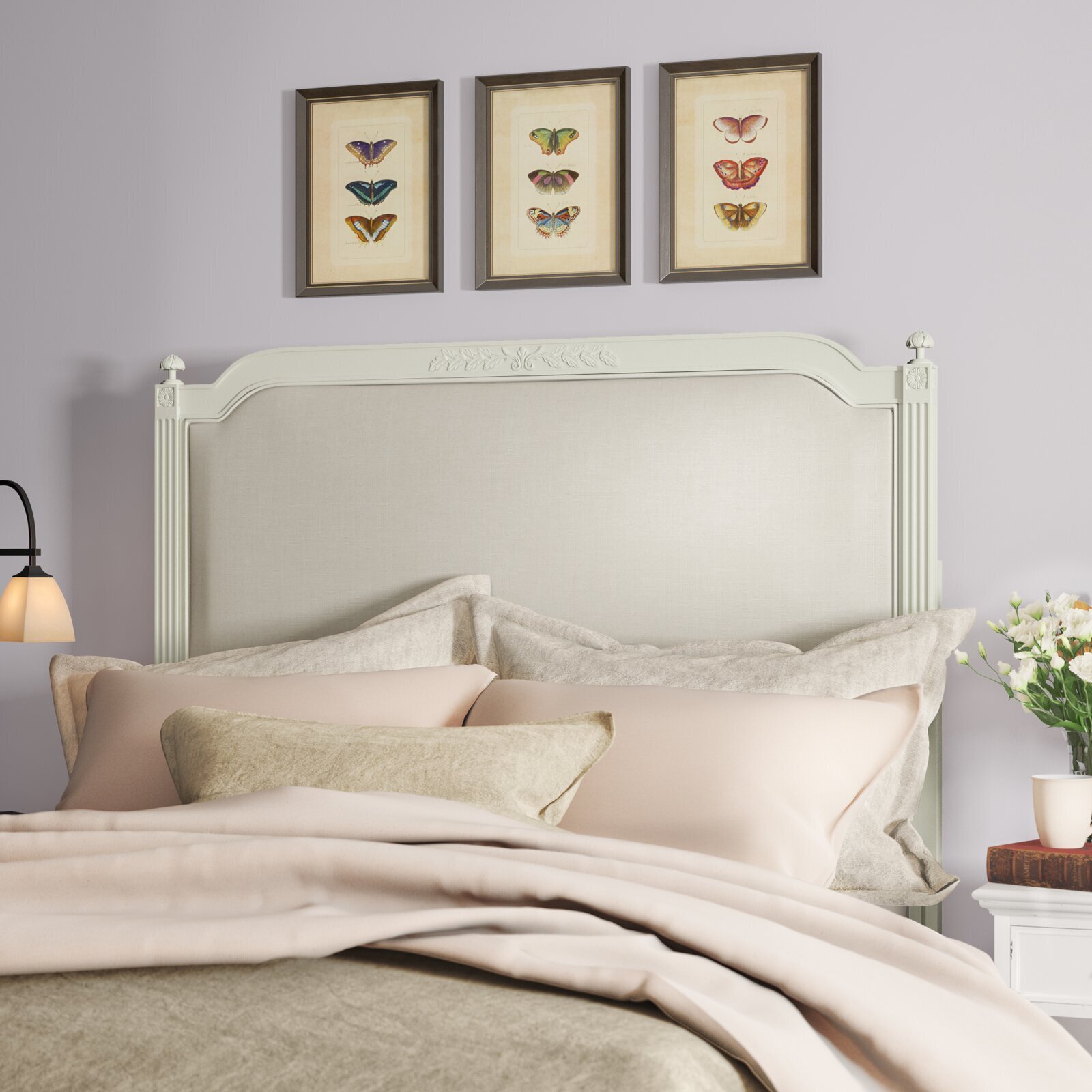 Headboard with Carvings