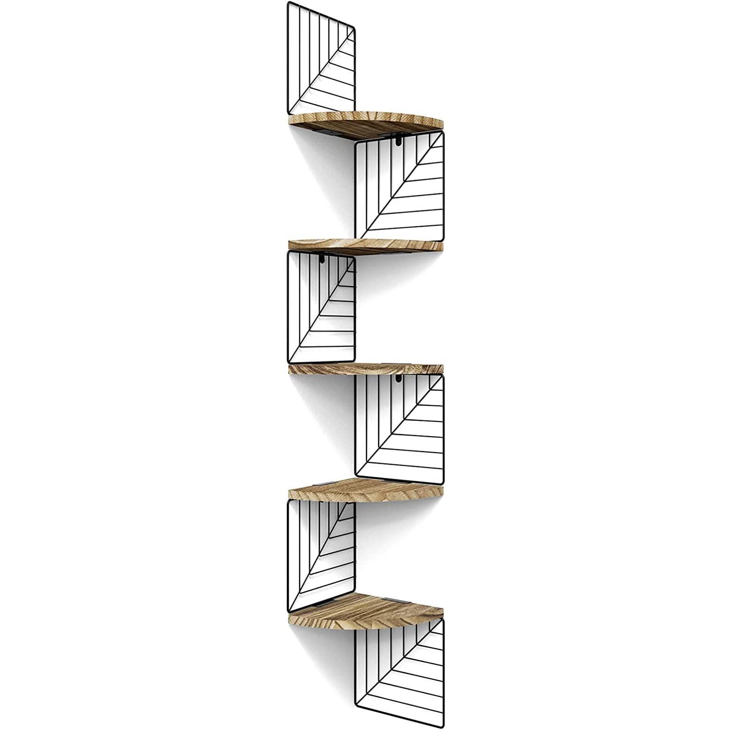Industrial Chic Corner Shelf Unit