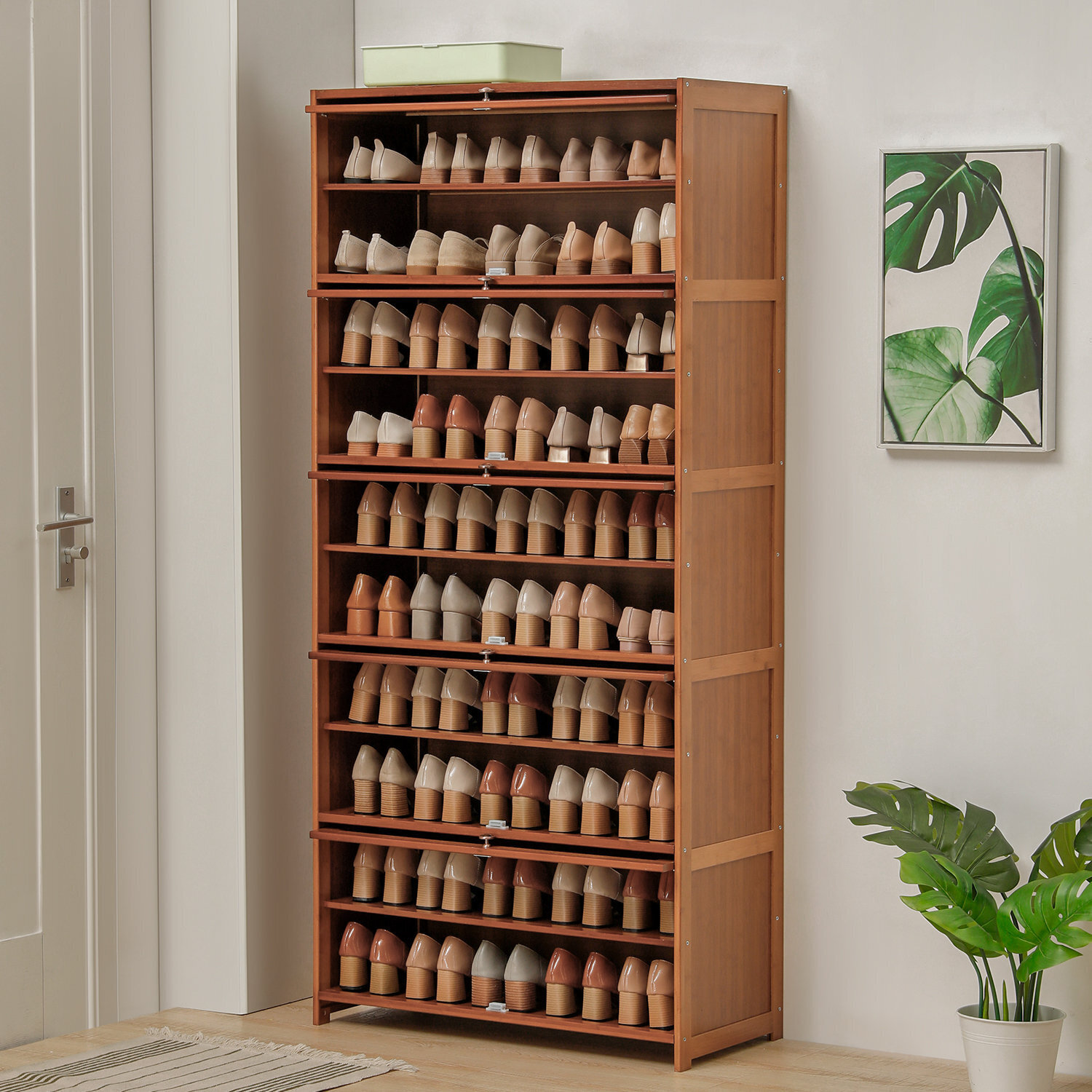 Large 5 Drawer Solid Wood Cabinet 