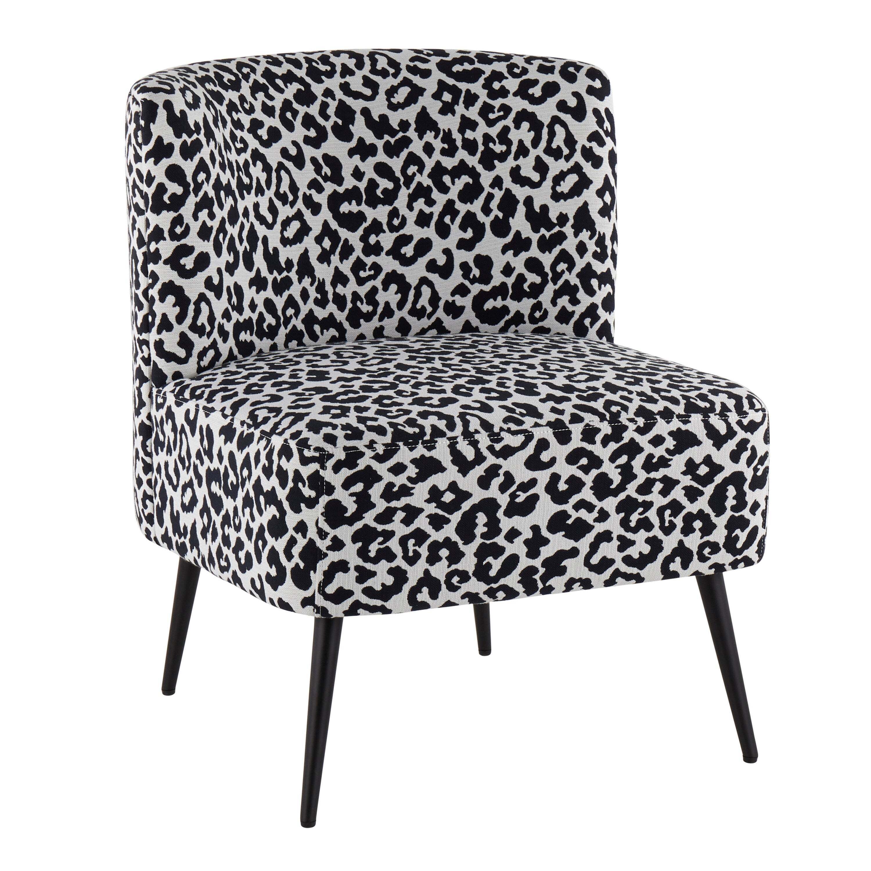 Leopard Print Slipper Chair