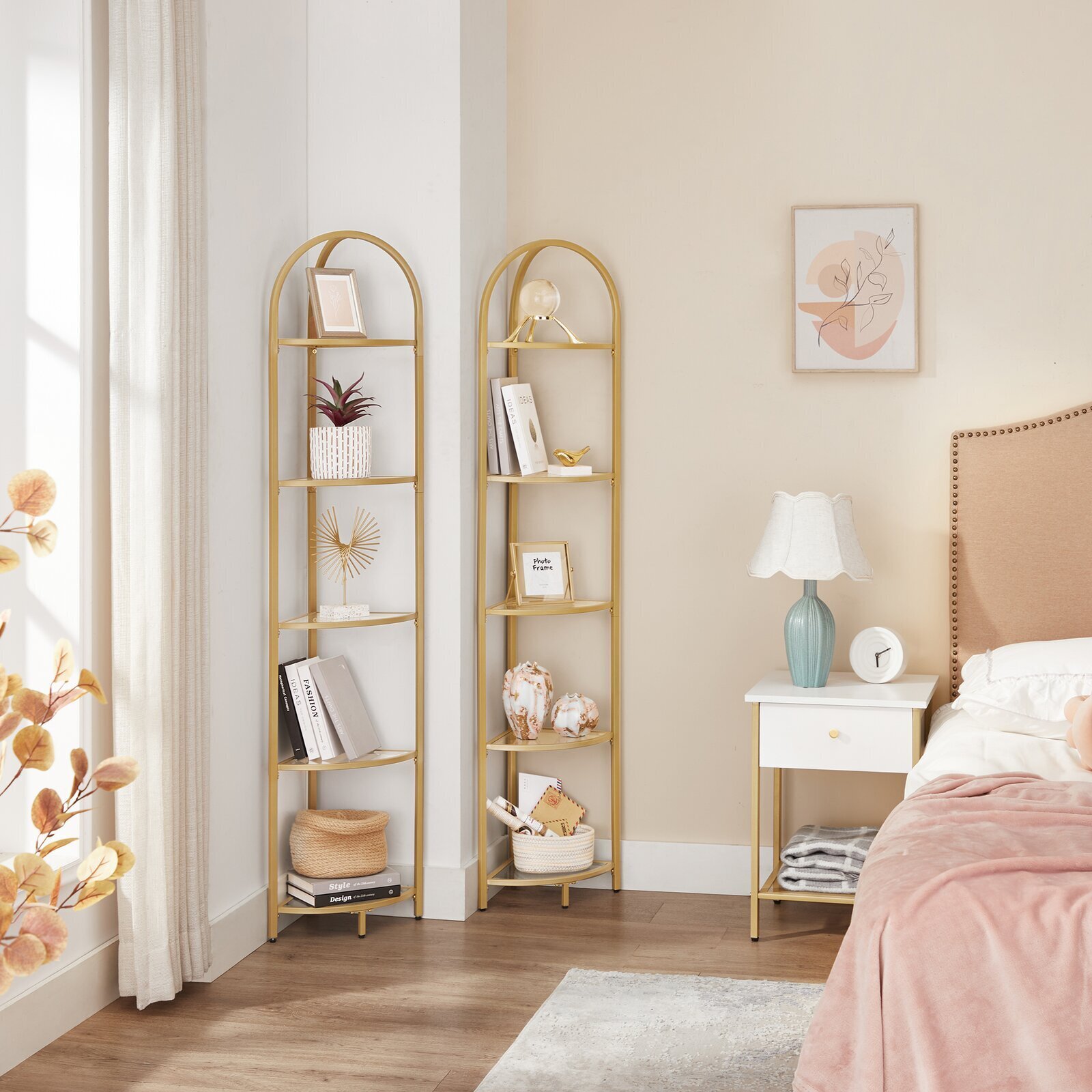 Luxurious Corner Shelf Unit