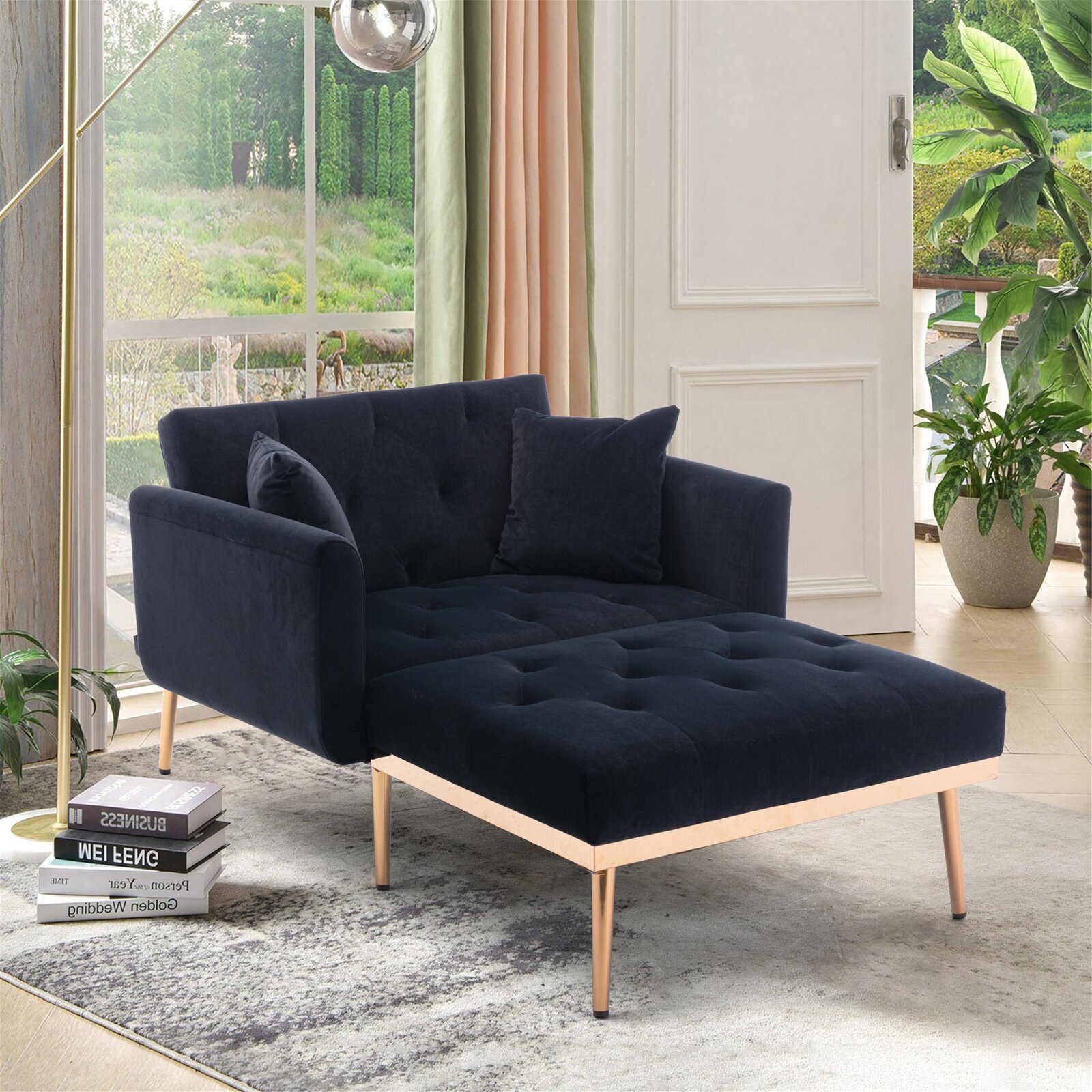 Luxury Chic Folding Loveseat