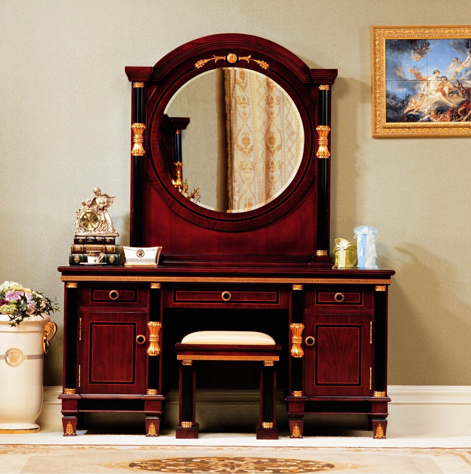 Mid Century Makeup Vanity