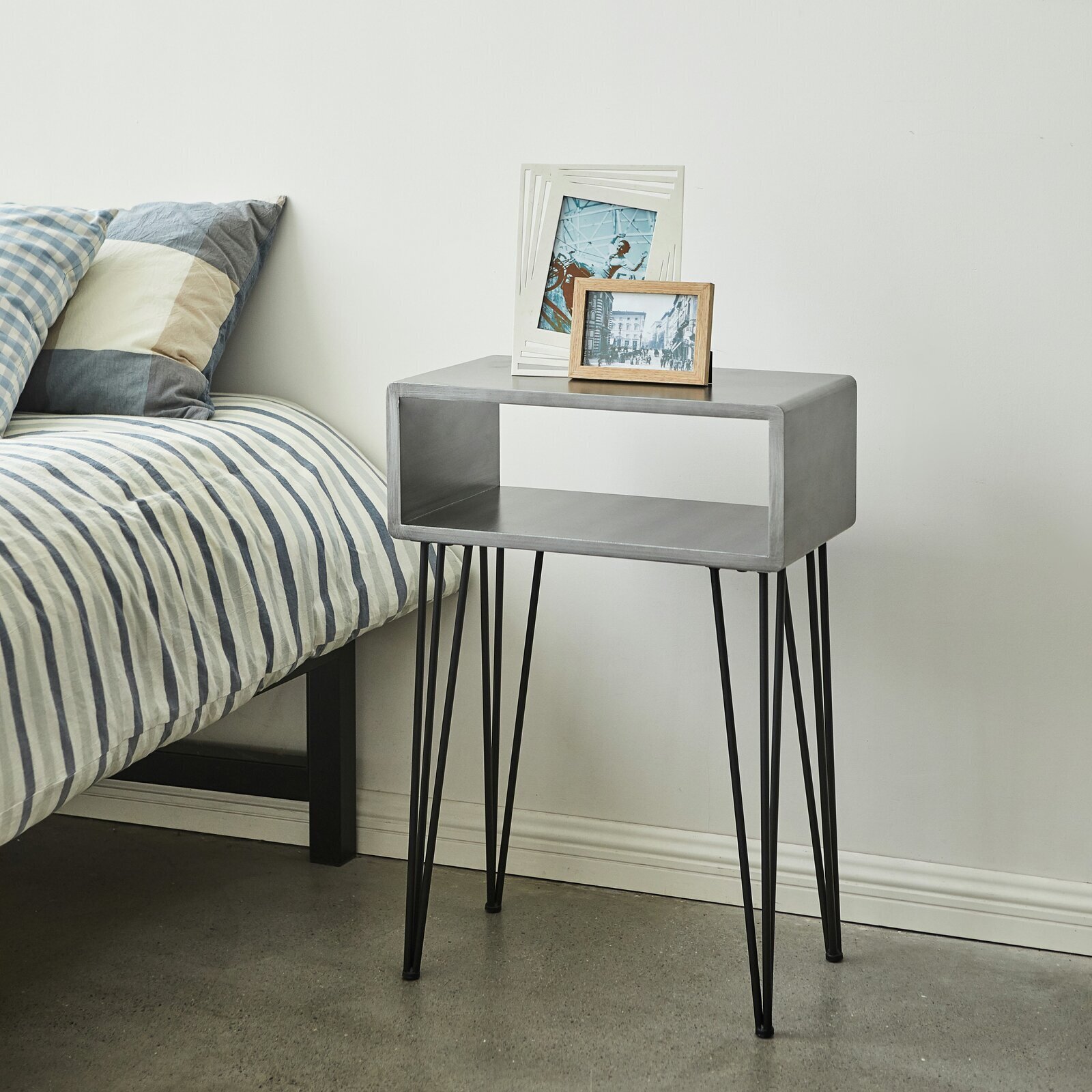 Minimalist Modern Industrial Side Table