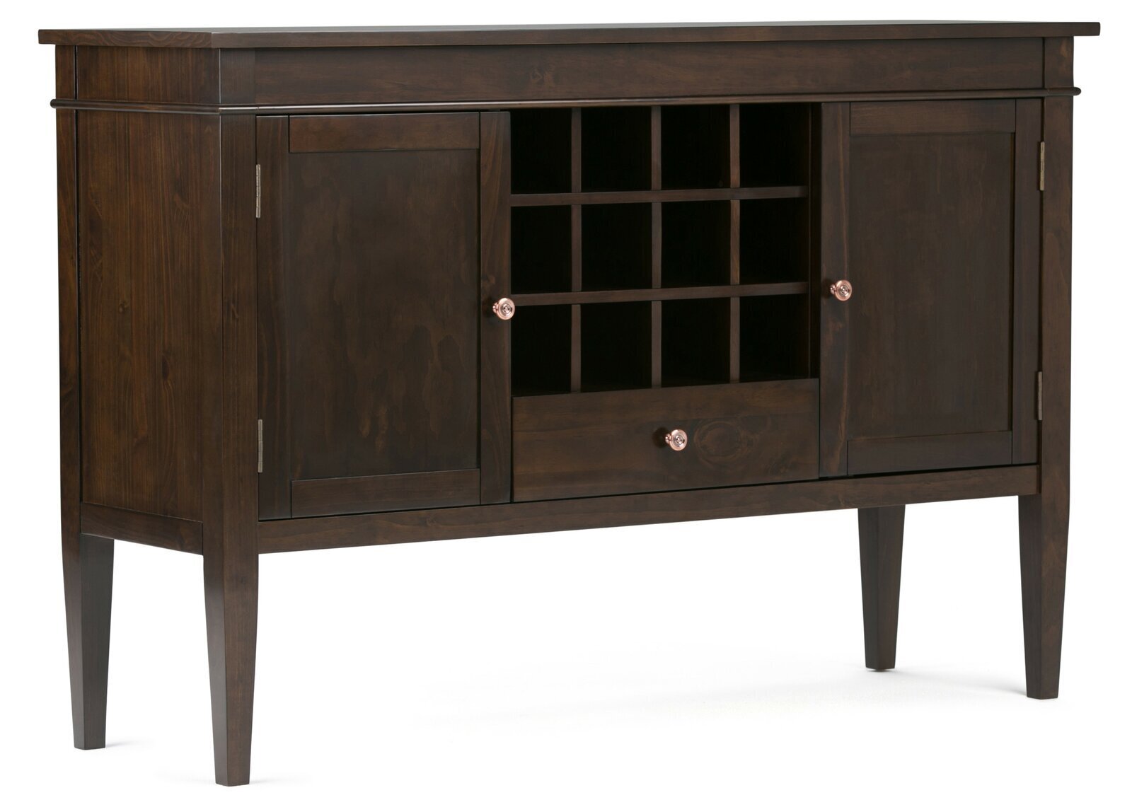 Pine Sideboard With Wine Rack