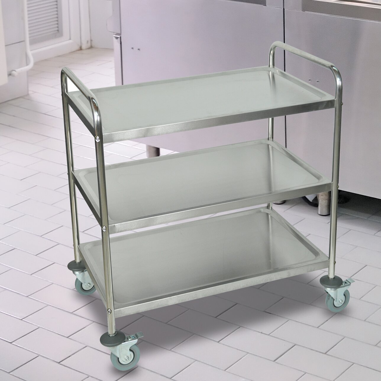 Restaurant style kitchen cart