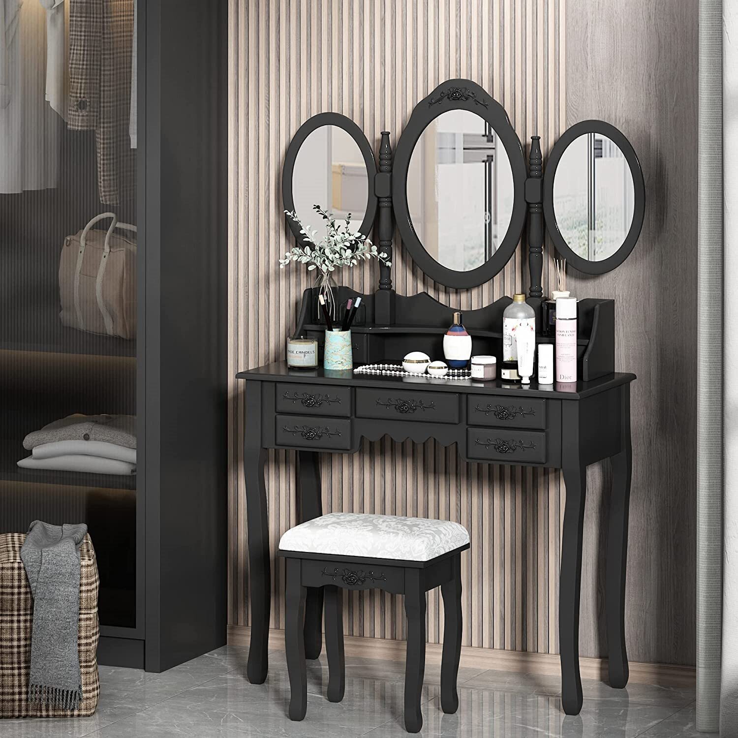 Retro Makeup Vanity