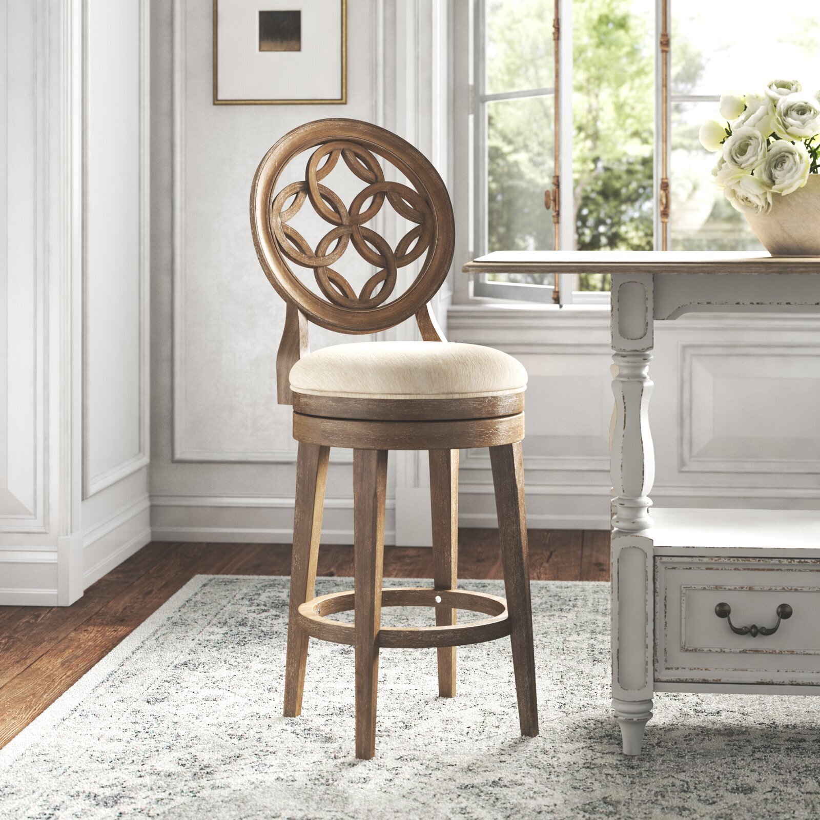 Round Back Parisian Counter Stool
